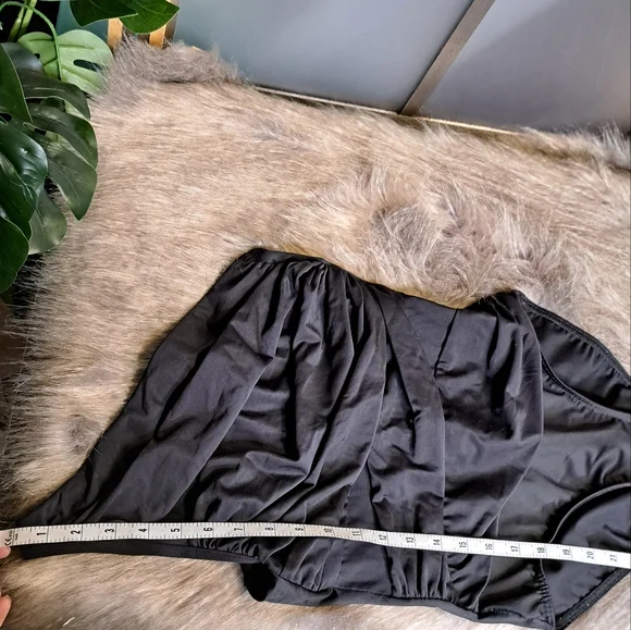 Miraclesuit • Black Sexy Ruched Slimming One Shoulder One Piece Swimsuit Summer